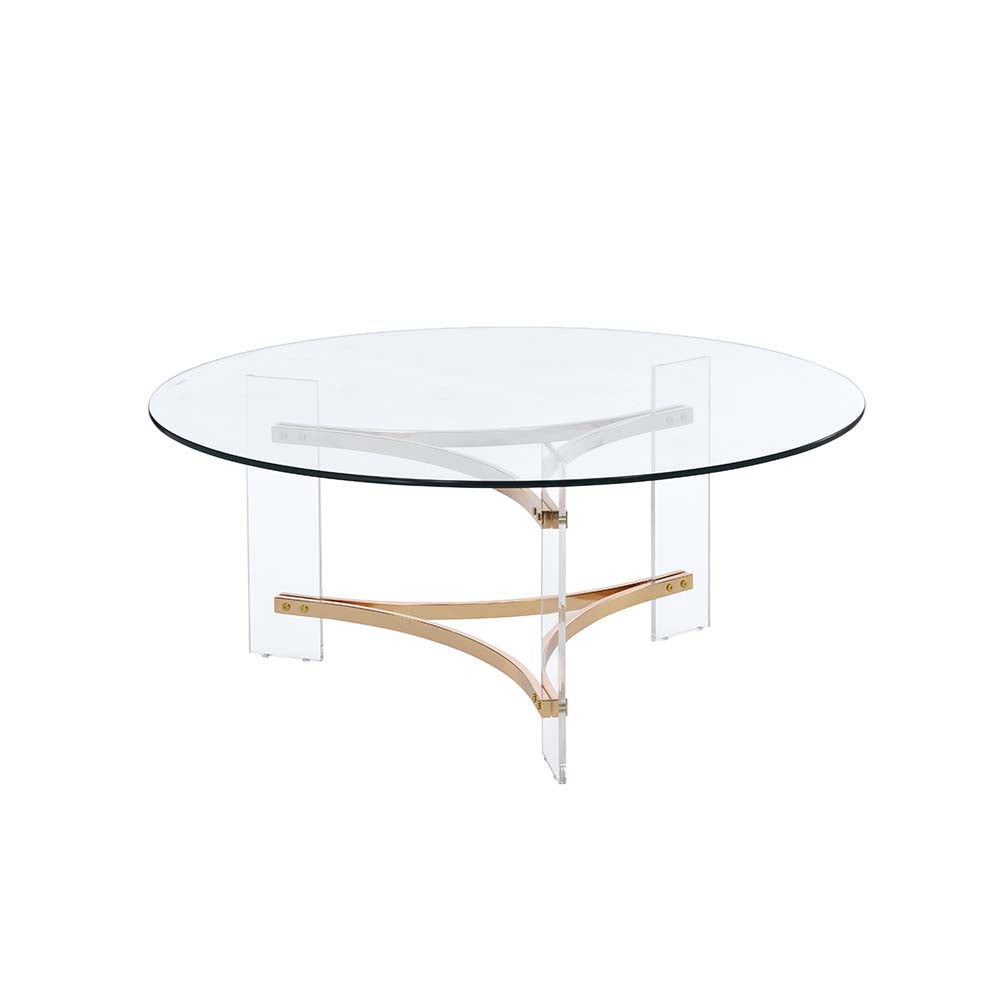 Acme - Sosi Coffee Table LV01083 Gold Finish