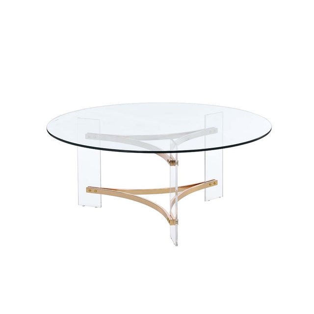 Acme - Sosi Coffee Table LV01083 Gold Finish