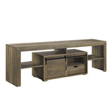 Acme - Wasim Tv Stand LV01102 Rustic Oak Finish