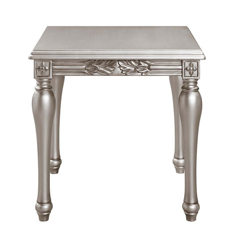 Acme - Pelumi End Table LV01116 Platinum Finish