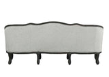 Acme - Samael Sofa W/3 Pillows LV01127 Gray Linen & Dark Brown Finish