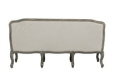 Acme - Tania Sofa W/3 Pillows LV01130 Cream Linen & Brown Finish