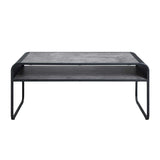 Acme - Raziela Coffee Table LV01145 Concrete Gray & Black Finish