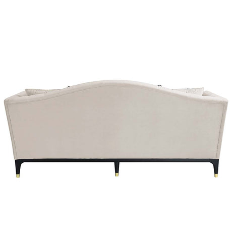 Acme - Tayden Sofa W/5 Pillows LV01155 Beige Velvet