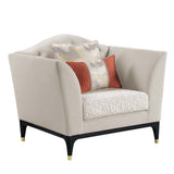 Acme - Tayden Chair W/2 Pillows LV01157 Beige Velvet