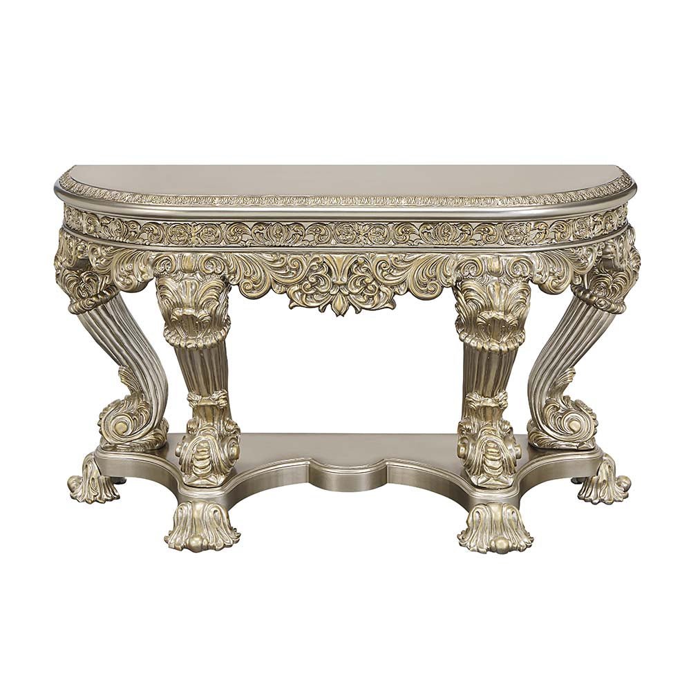 Danae Sofa Table LV01204 Champagne & Gold Finish | Acme - LV01204 - Home Elegance USA - 2