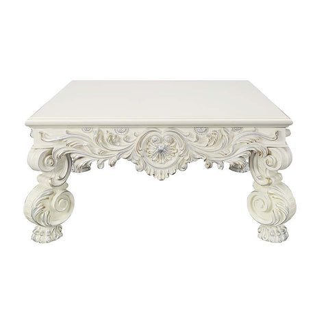 Adara Coffee Table LV01217 Antique White Finish | Acme - LV01217 - Home Elegance USA - 2