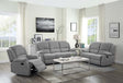 Acme - Zorina Motion Recliner LV01286 Gray Fabric