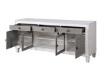 Acme - Katia Tv Stand LV01317 Rustic Gray & Weathered White Finish