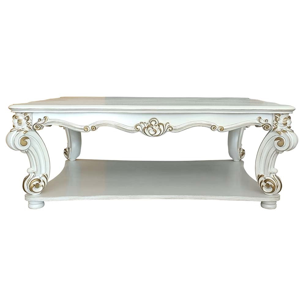 Acme - Vendome Coffee Table LV01327 Antique Pearl Finish