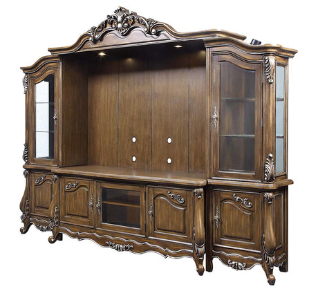 Acme - Latisha Entertainment Center LV01355 Antique Oak Finish