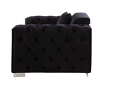 Acme - Trislar Chair W/Pillow (Same 52527) LV01399 Black Velvet