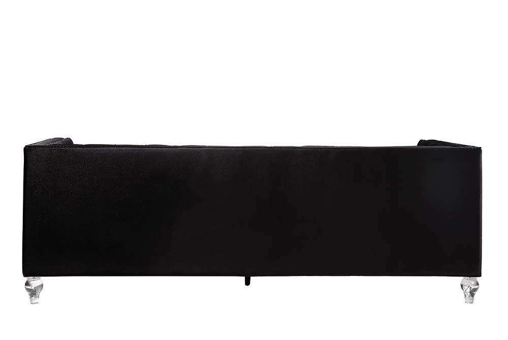 Acme - Heibero Sofa W/2 Pillows (Same 56995) LV01403 Black Velvet