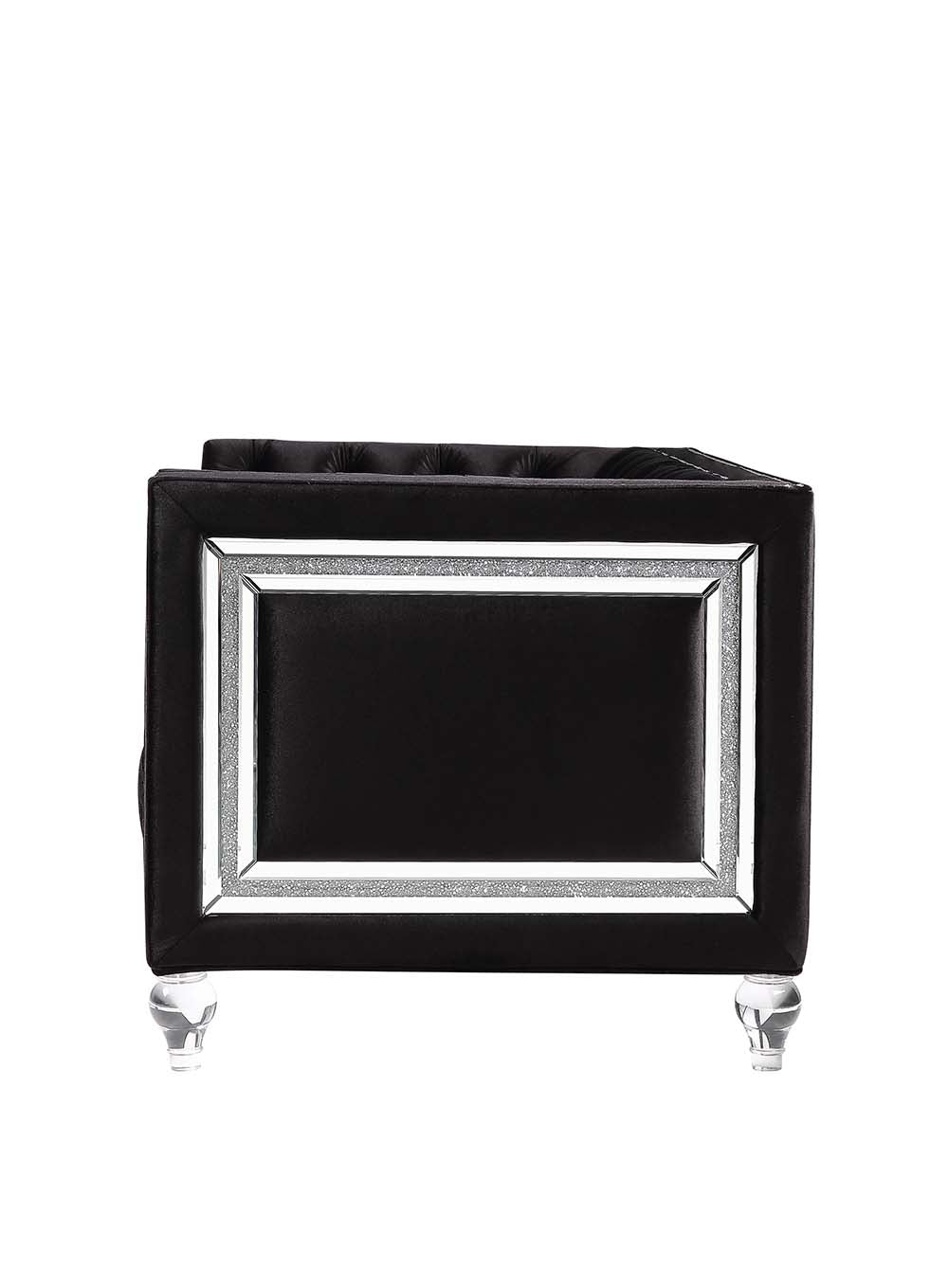 Acme - Heibero Chair (Same 56997) LV01405 Black Velvet