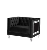 Acme - Heibero Chair (Same 56997) LV01405 Black Velvet