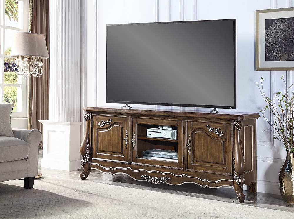 Acme - Latisha Tv Stand LV01413 Antique Oak Finish