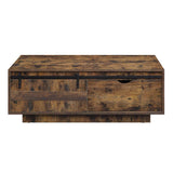 Bellarosa Coffee Table (Same As 88040) LV01442 Rustic Oak Finish | Acme - LV01442 - Home Elegance USA - 2