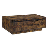 Bellarosa Coffee Table (Same As 88040) LV01442 Rustic Oak Finish | Acme - LV01442 - Home Elegance USA - 1