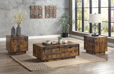 Acme - Bellarosa Coffee Table (Same As 88040) LV01442 Rustic Oak Finish