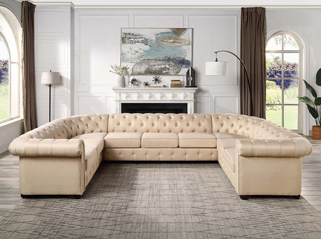 Acme - Jakim Sectional Sofa LV01460 Beige Linen