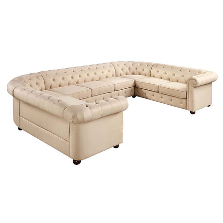 Acme - Jakim Sectional Sofa LV01460 Beige Linen