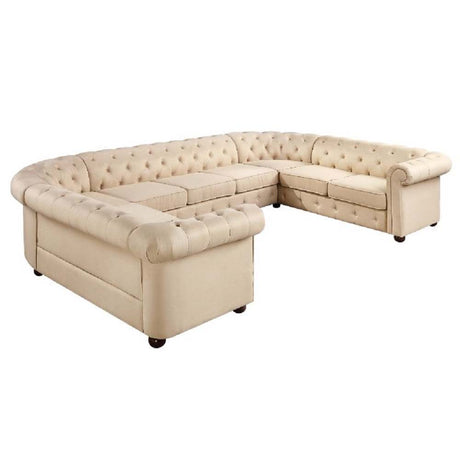 Acme - Jakim Sectional Sofa LV01460 Beige Linen