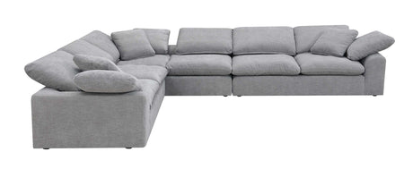 Acme - Naveen Sectional Sofa W/6 Pillows LV01563 Gray Linen