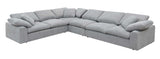 Acme - Naveen Sectional Sofa W/6 Pillows LV01563 Gray Linen