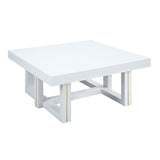 Acme - Paxley Coffee Table LV01614 White High Gloss Finish