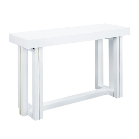 Acme - Paxley Sofa Table LV01616 White High Gloss Finish