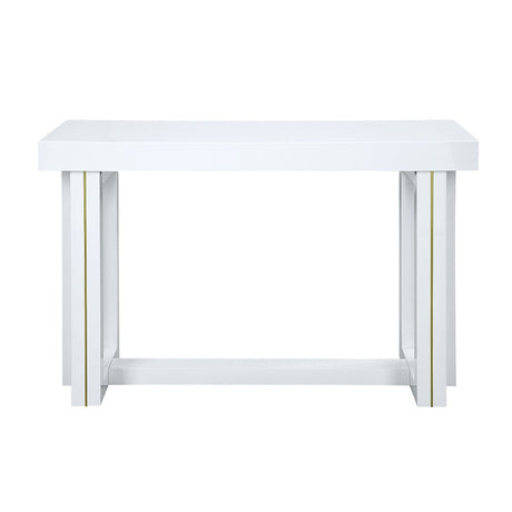 Acme - Paxley Sofa Table LV01616 White High Gloss Finish