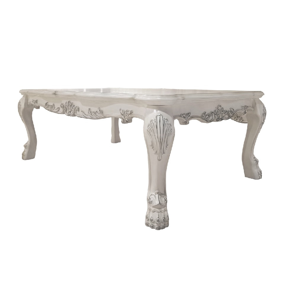 Acme - Dresden Coffee Table LV01691 Bone White Finish