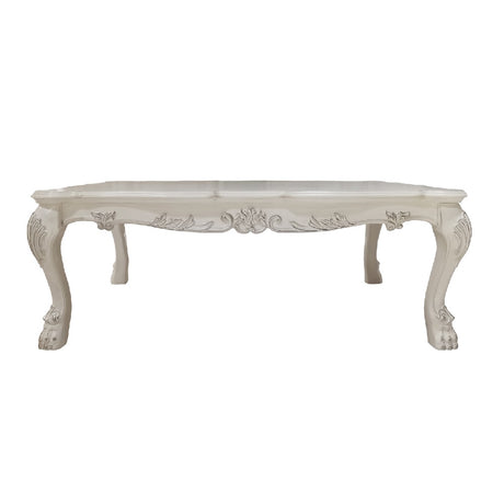 Acme - Dresden Coffee Table LV01691 Bone White Finish