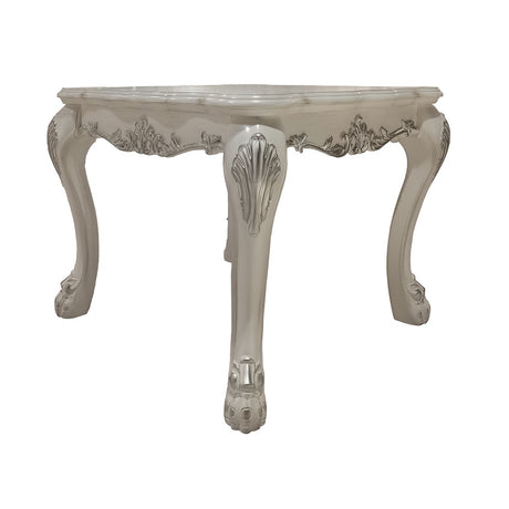 Acme - Dresden End Table LV01692 Bone White Finish