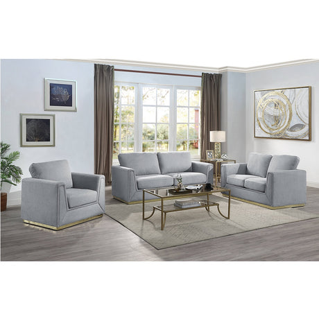 Acme - Valin Sofa LV01744 Grey Linen