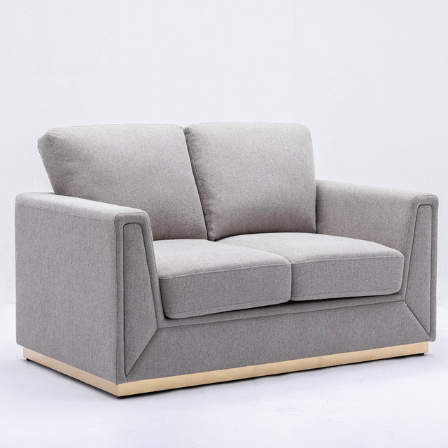 Acme - Valin Loveseat LV01745 Grey Linen