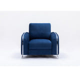 Acme - Wenona Chair LV01776 Blue Velvet