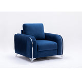 Acme - Wenona Chair LV01776 Blue Velvet