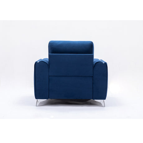 Acme - Wenona Chair LV01776 Blue Velvet