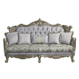 Acme - Miliani Sofa W/5 Pillows LV01780 Fabric & Antique Bronze Finish