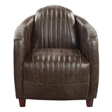 Brancaster Chair LV01811 Antique Slate Top Grain Leather | Acme | Home Elegance USA