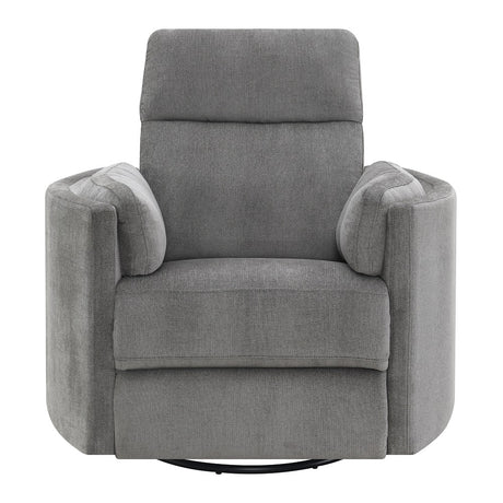 Acme - Sagen Recliner W/Swivel & Glider LV01879 Charcoal Chenille