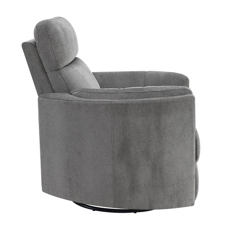 Acme - Sagen Recliner W/Swivel & Glider LV01879 Charcoal Chenille