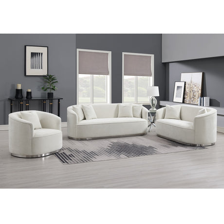 Acme - Odette Sofa W/4 Pillows LV01917 Beige Chenille