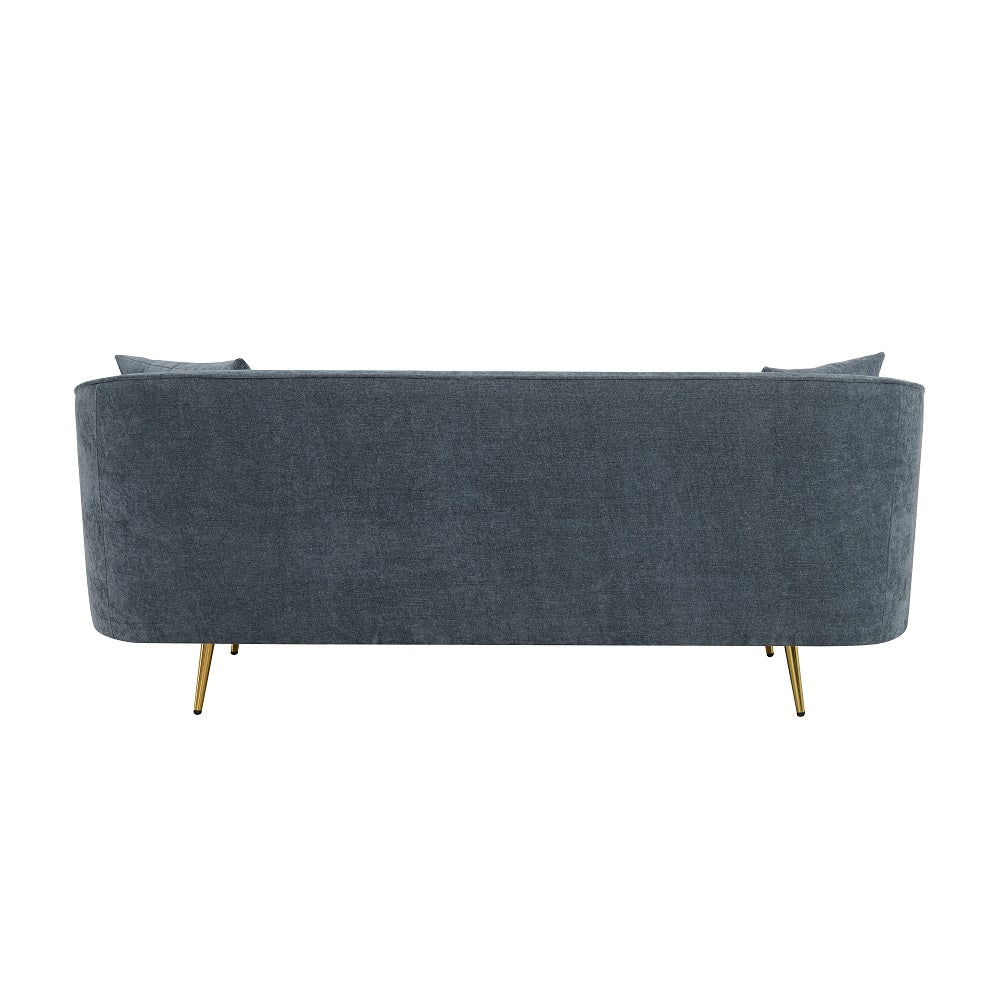 Acme - Nakendra Sofa W/2 Pillows LV01920 Cobalt Gray Chenille