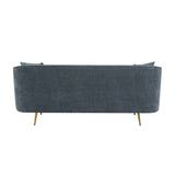 Acme - Nakendra Sofa W/2 Pillows LV01920 Cobalt Gray Chenille