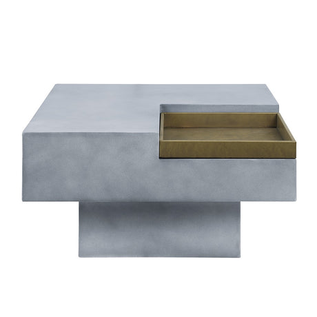 Acme - Kailano Coffee Table LV01928 Weathered Gray Finish