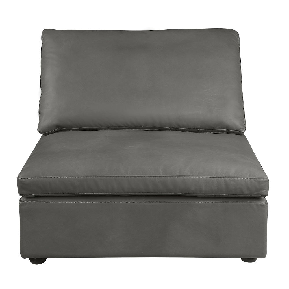 Acme - Margot Modular Chair LV01980 Gray Leather Match