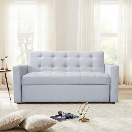 Acme - Camacho Sofa W/Sleeper LV02130 Light Gray Fabric