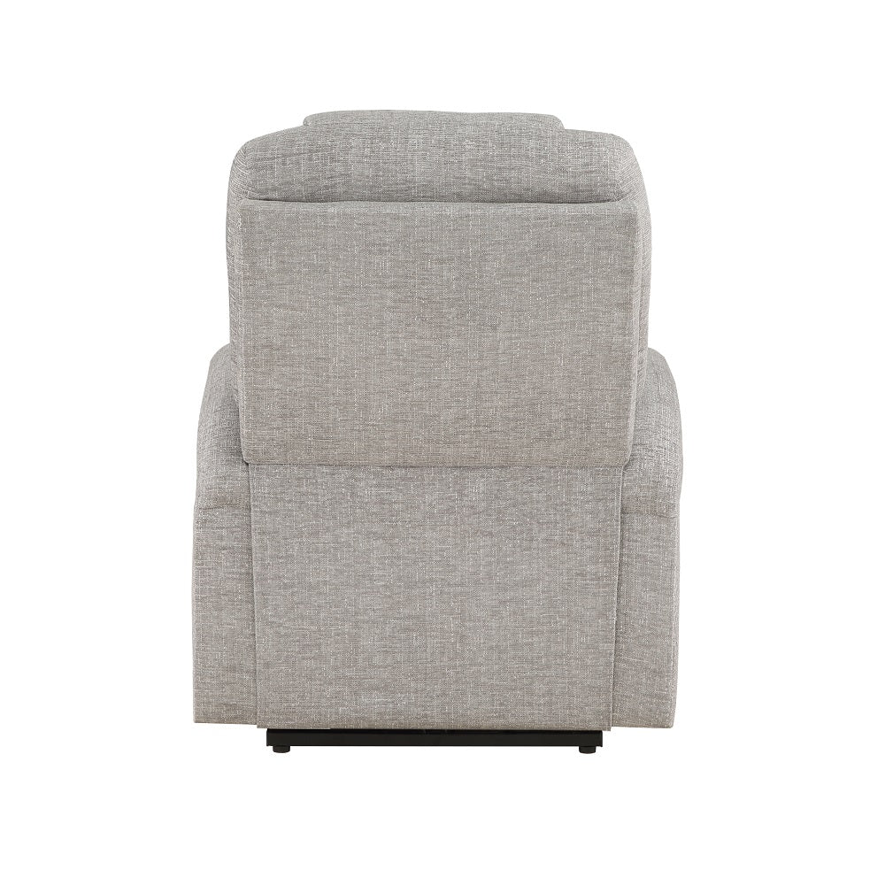 Acme - Evander Power Lift Recliner LV02180 Light Gray Chenille